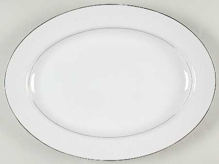 Bridal Lace 14" Oval Serving Platter