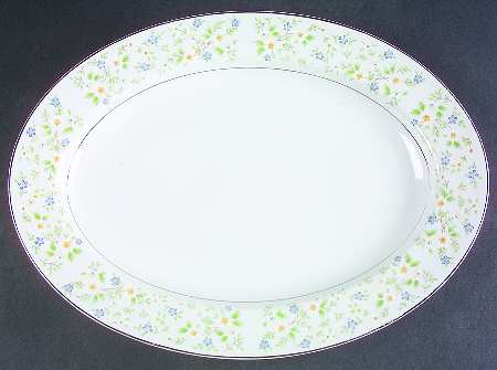 Country Gardens 14" Oval Serving Platter