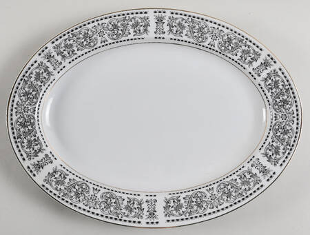 Spanish Scroll 14" Oval Serving Platter