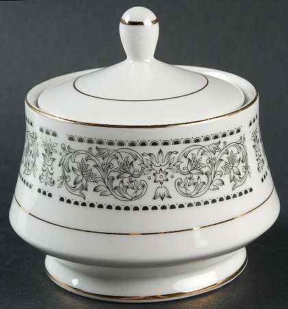 Spanish Scroll Sugar Bowl & Lid