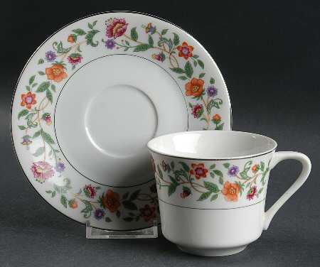 Wind Song Flat Cup & Saucer Set