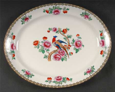 Pheasant (Smooth) 14" Oval Serving Platter by F Winkle