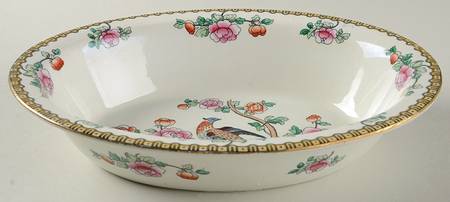 Pheasant (Smooth) 10" Oval Vegetable Bowl by F Winkle