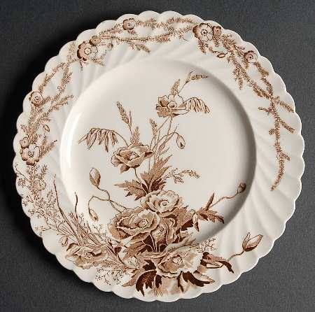 Harvest Brown Salad Plate