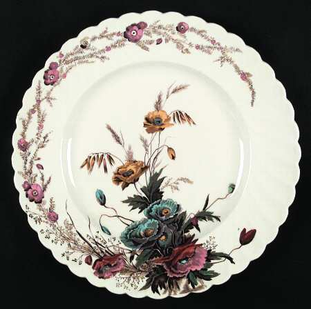 Harvest Brown Multicolor (Pink Floral Rim) by Arthur J Wilkinson