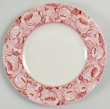 June Pink Bread & Butter Plate