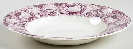 June Plum Rim Soup Bowl