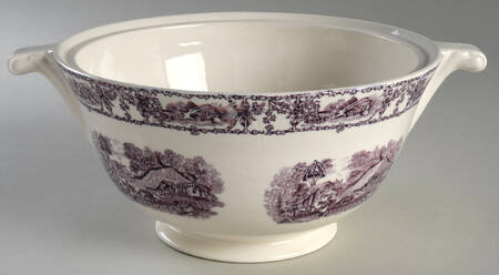 Pastoral Davenport Amethyst Tureen No Lid
