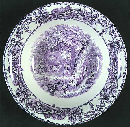 Pastoral Davenport Amethyst 8" Round Vegetable Bowl