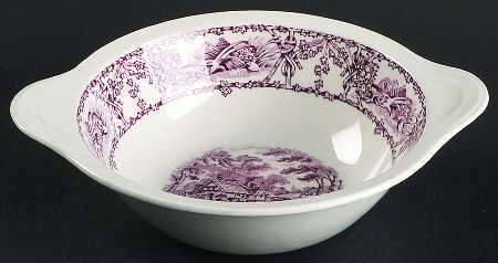 Pastoral Davenport Amethyst Lugged Cereal Bowl