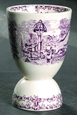 Pastoral Davenport Amethyst Double Egg Cup