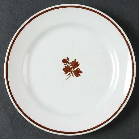 Tea Leaf Bread & Butter Plate