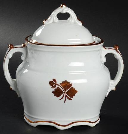 Tea Leaf Sugar Bowl & Lid