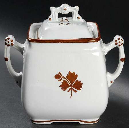 Tea Leaf Sugar Bowl & Lid