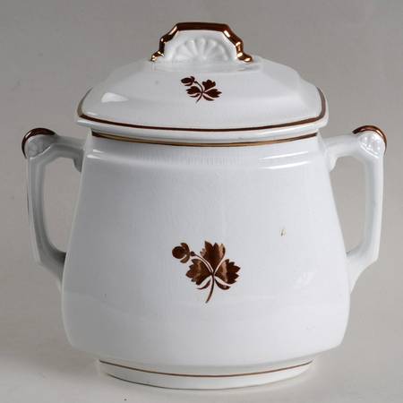 Tea Leaf Sugar Bowl & Lid