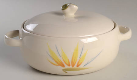 Bird of Paradise 2 Qt Round Covered Casserole