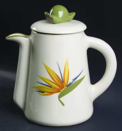 Bird of Paradise Coffee Pot & Lid