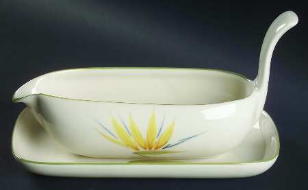 Bird of Paradise Gravy Boat & Underplate/Relish