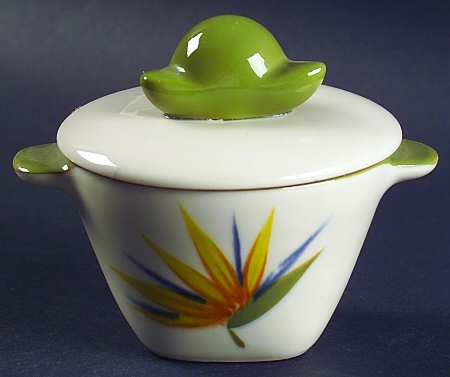 Bird of Paradise Covered Soup Bowl