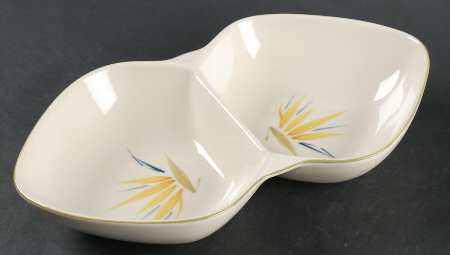 Bird of Paradise 13" Oval Divided Vegetable Bowl