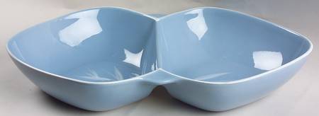 Blue Pacific 13" Oval Divided Vegetable Bowl