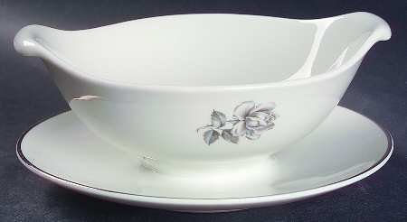 Contessa Gravy Boat with Attached Underplate by Wood Canning