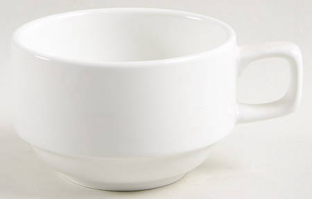 Basics Collections White Flat Cup