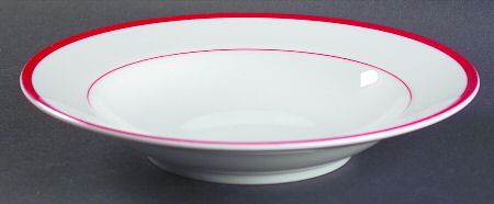 Brasserie Red Large Rim Soup Bowl