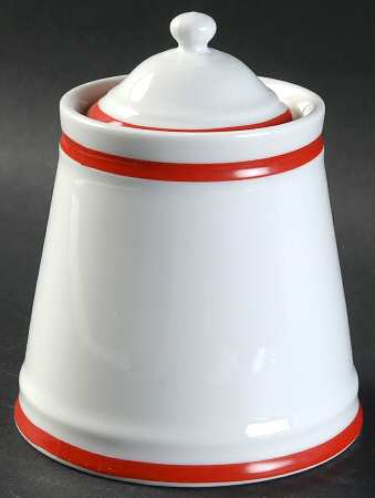 Brasserie Red Sugar Bowl & Lid