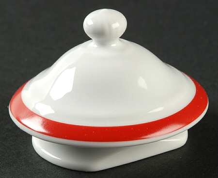 Brasserie Red Lid for Sugar Bowl
