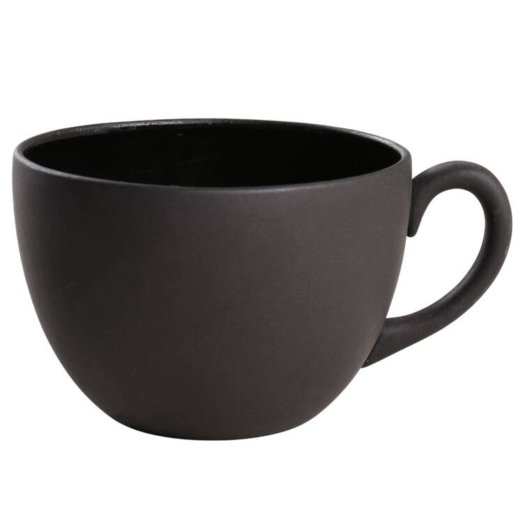Basalt Black Flat Cup