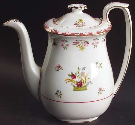 Bianca (Williamsburg Mark) Coffee Pot & Lid by Wedgwood