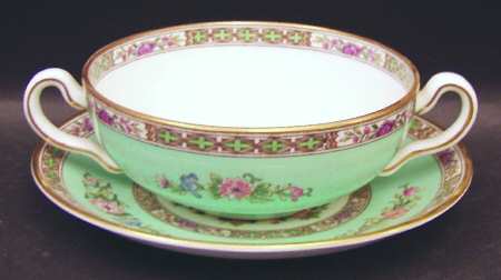 Bideford (X9415) Flat Cream Soup Bowl & Saucer Set by Wedgwood
