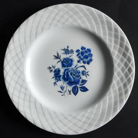 Blue Rose Bread & Butter Plate