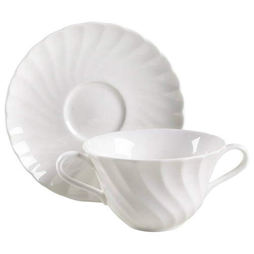 Candlelight Flat Cream Soup Bowl & Saucer Set
