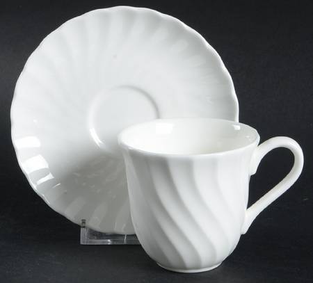 Candlelight Flat Demitasse Cup & Saucer Set