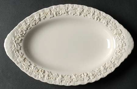 Cream Color on Cream Color (Shell Edge) Relish/Gravy Underplate
