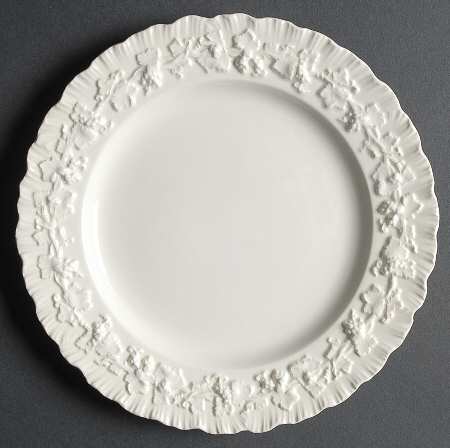 Cream Color on Cream Color (Shell Edge) Salad Plate