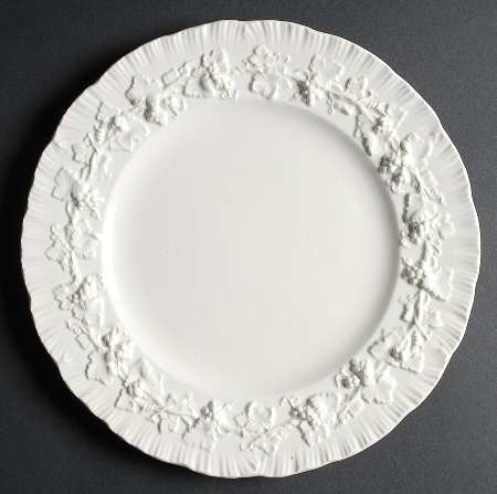 Cream Color on Cream Color (Shell Edge) Dinner Plate