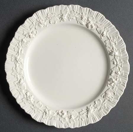Cream Color on Cream Color (Shell Edge) Dessert/Pie Plate