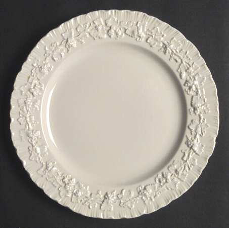 Cream Color on Cream Color (Shell Edge) Luncheon Plate