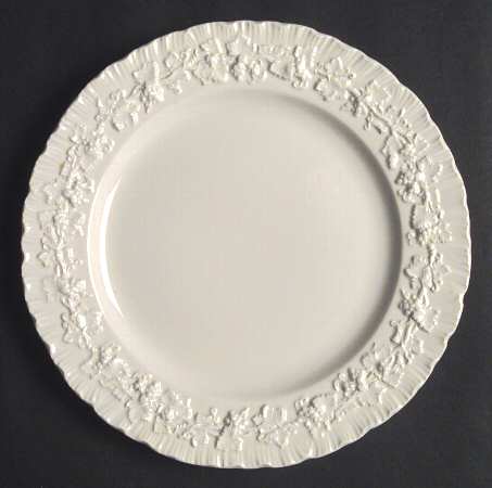 Cream Color on Cream Color (Shell Edge) Luncheon Plate