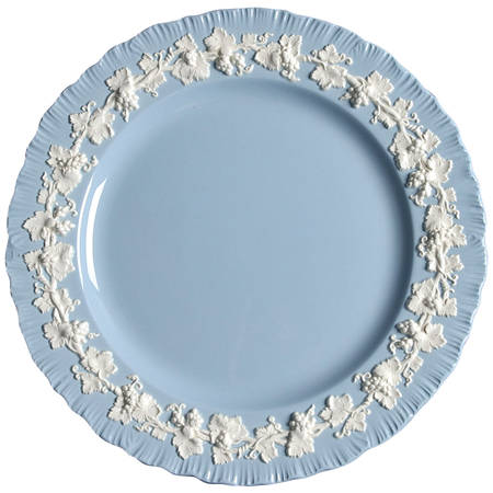 Cream Color on Lavender (Shell Edge)