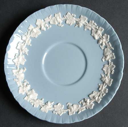 Cream Color on Lavender (Shell Edge) Saucer for Cream Soup Bowl