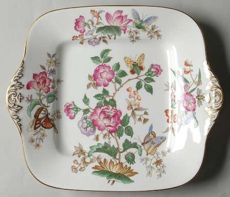 Charnwood (Bone) Square Handled Cake Plate by Wedgwood