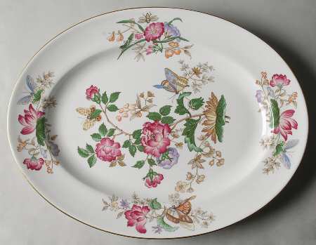 Charnwood (Bone) 17" Oval Serving Platter