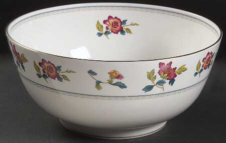 Chinese Flowers 9" Salad Serving Bowl