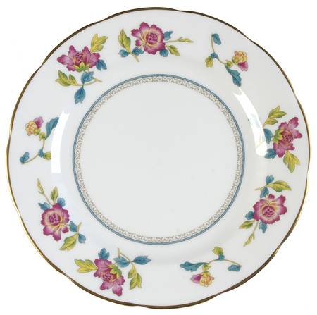 Chinese Flowers Dessert/Pie Plate