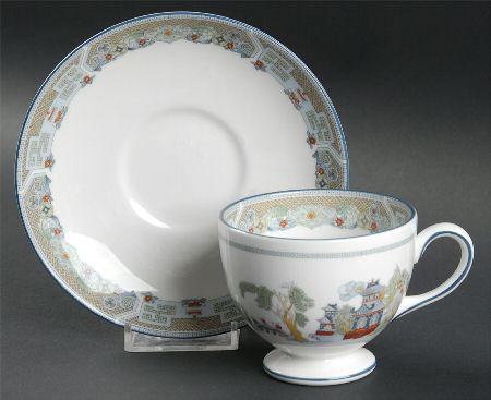 Chinese Legend Footed Cup & Saucer Set