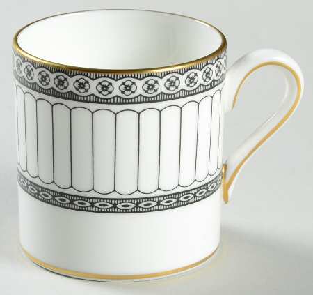 Colonnade Black Bond Shape Demitasse Cup